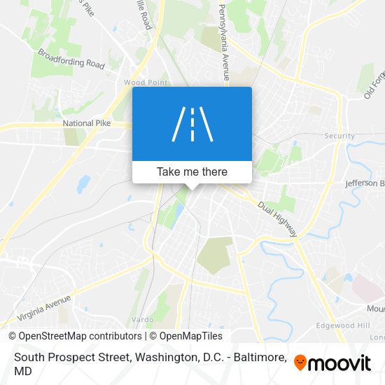 South Prospect Street map