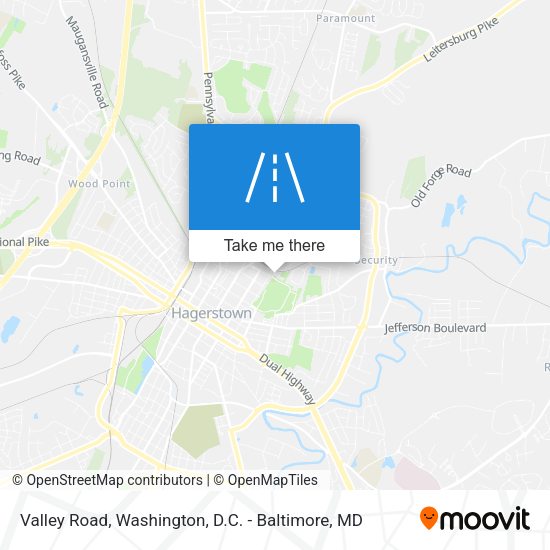 Mapa de Valley Road