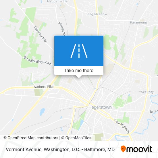 Vermont Avenue map