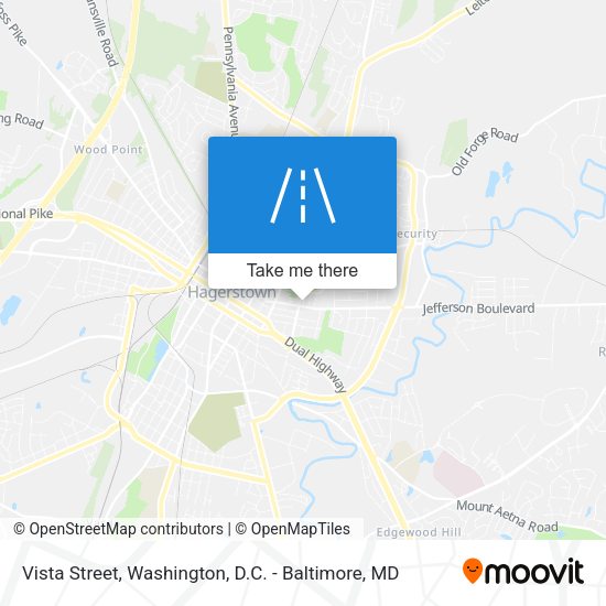 Vista Street map