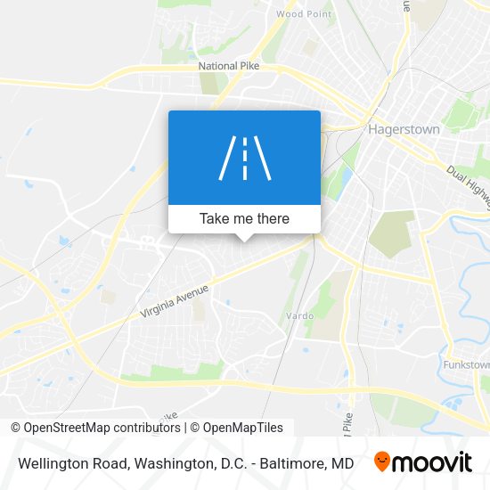 Wellington Road map