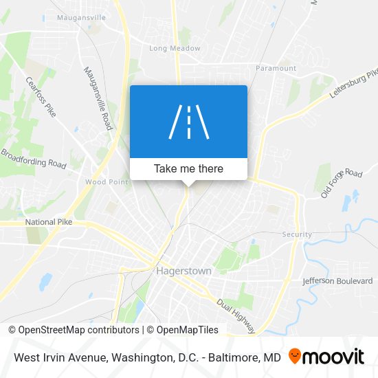 West Irvin Avenue map