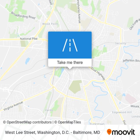 West Lee Street map