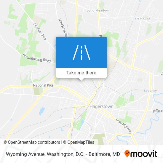 Wyoming Avenue map