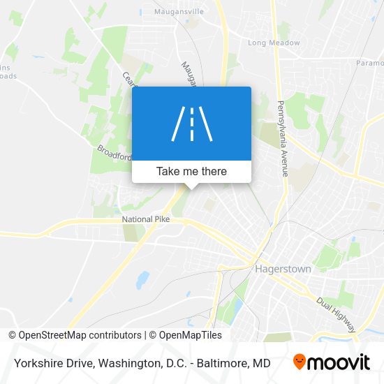 Mapa de Yorkshire Drive