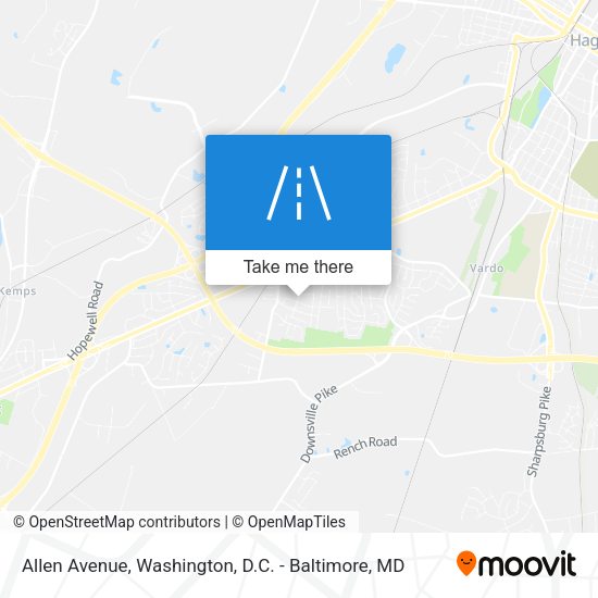 Allen Avenue map