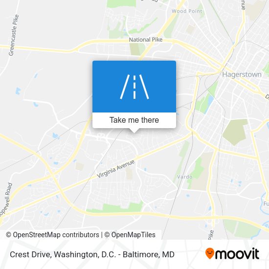 Crest Drive map
