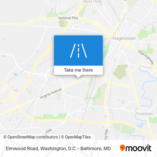 Elmwood Road map
