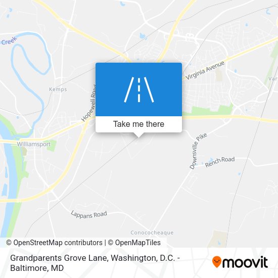 Grandparents Grove Lane map
