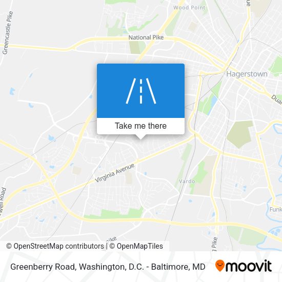 Greenberry Road map