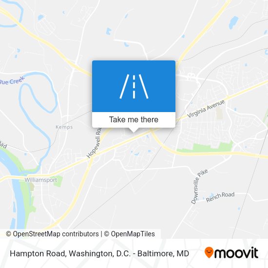 Mapa de Hampton Road