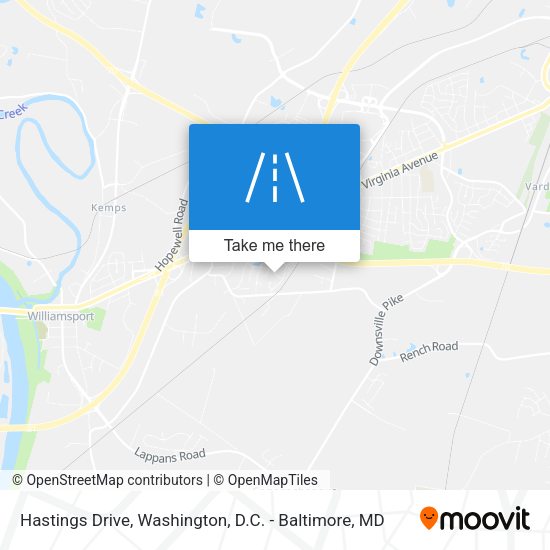Mapa de Hastings Drive
