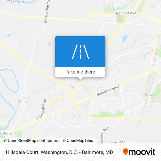 Mapa de Hillsdale Court