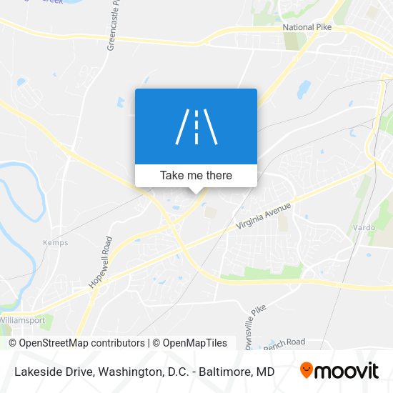 Mapa de Lakeside Drive
