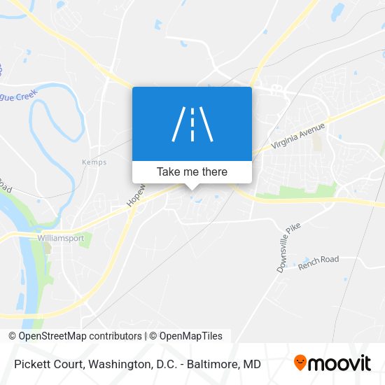 Pickett Court map