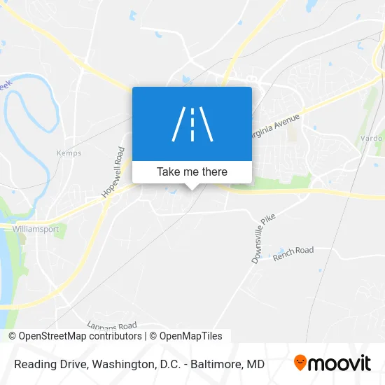 Reading Drive map