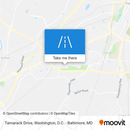 Tamarack Drive map