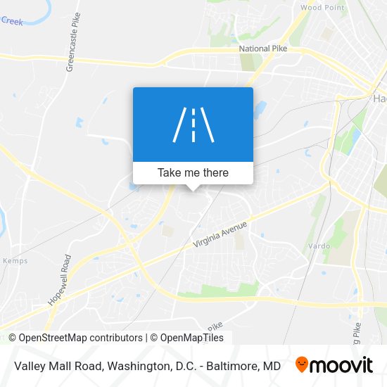 Mapa de Valley Mall Road