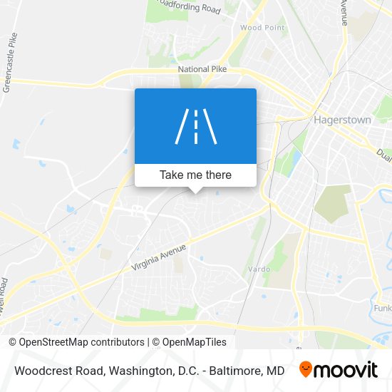 Woodcrest Road map