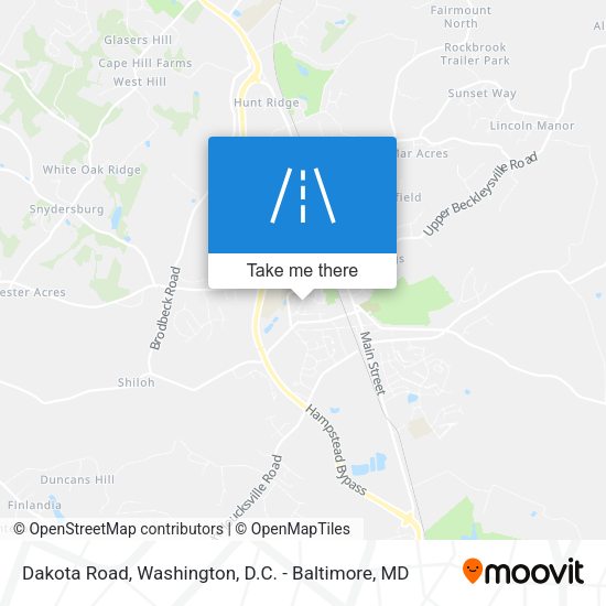 Mapa de Dakota Road