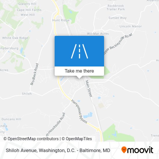 Shiloh Avenue map