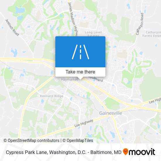 Cypress Park Lane map