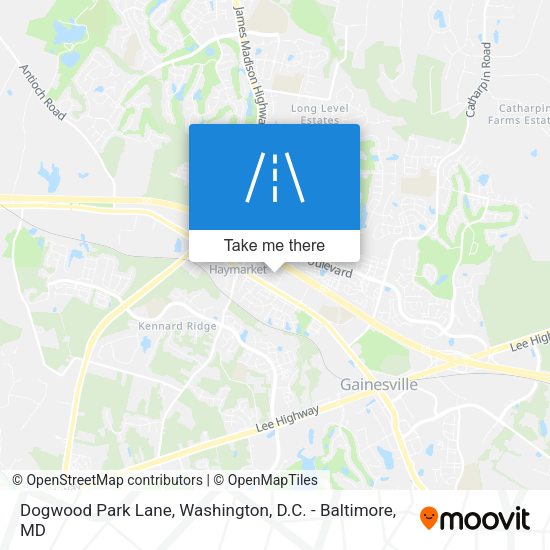 Dogwood Park Lane map