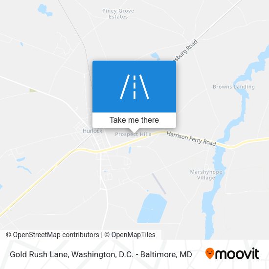 Gold Rush Lane map