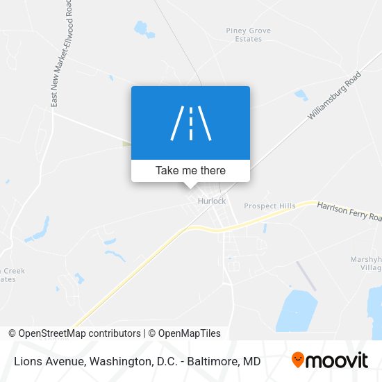Lions Avenue map