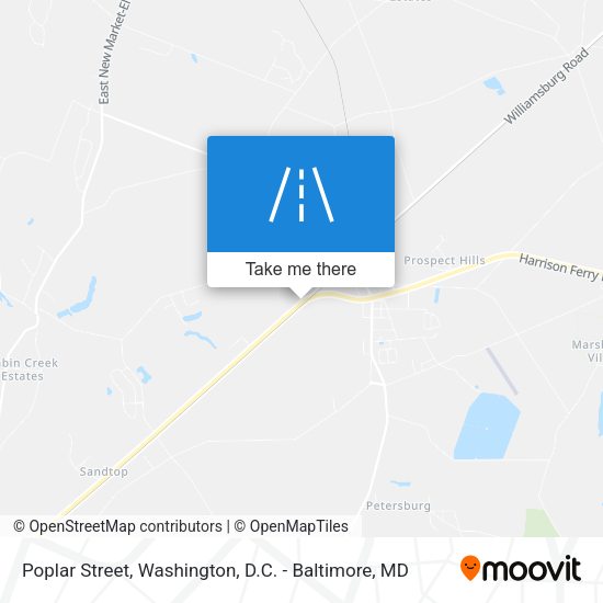 Poplar Street map