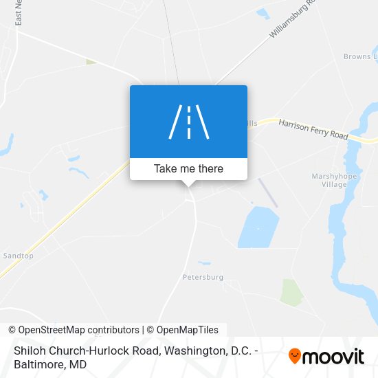 Mapa de Shiloh Church-Hurlock Road