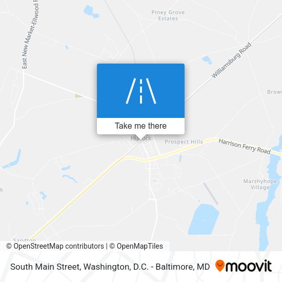 Mapa de South Main Street