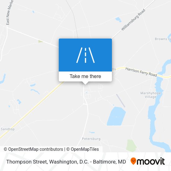 Thompson Street map