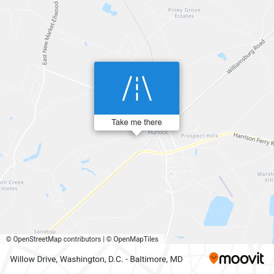 Mapa de Willow Drive
