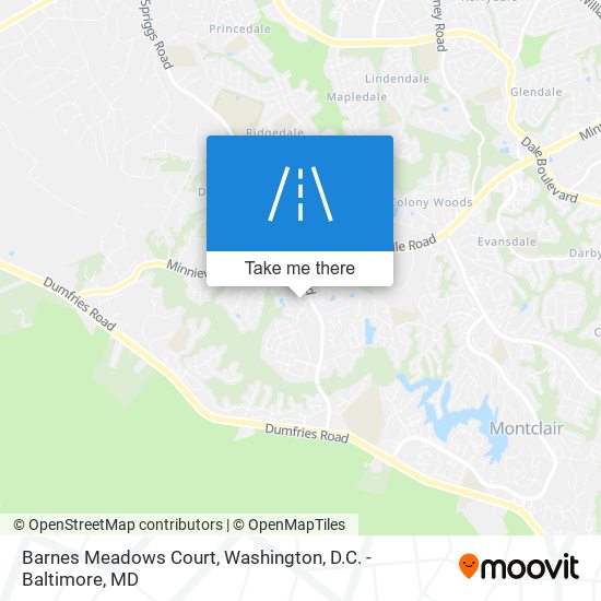 Barnes Meadows Court map