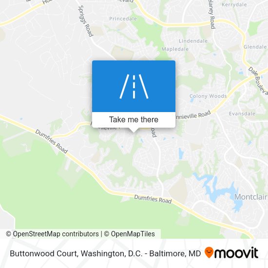 Mapa de Buttonwood Court