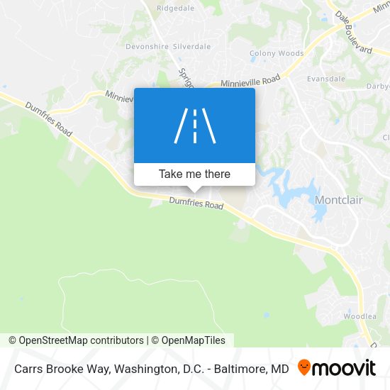 Carrs Brooke Way map