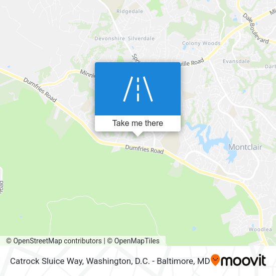Catrock Sluice Way map