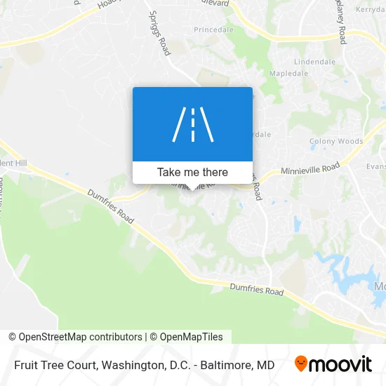 Fruit Tree Court map