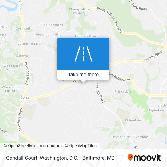 Gandall Court map