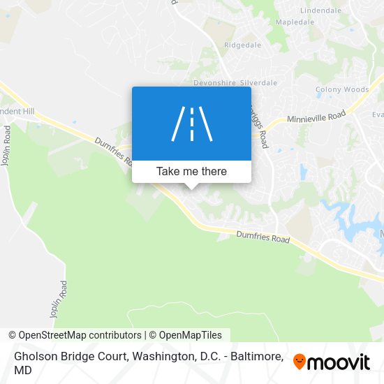 Gholson Bridge Court map