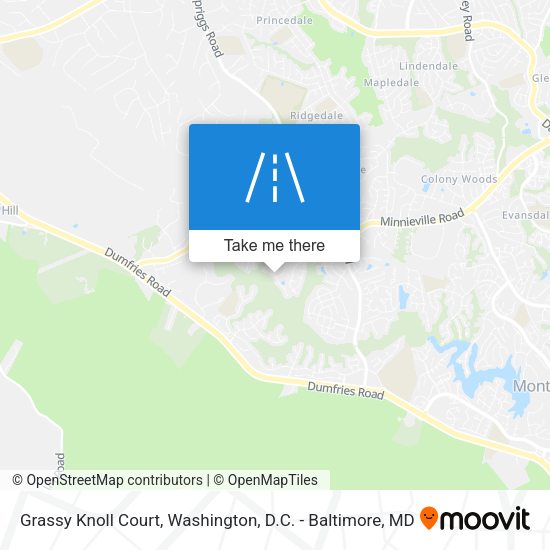Grassy Knoll Court map