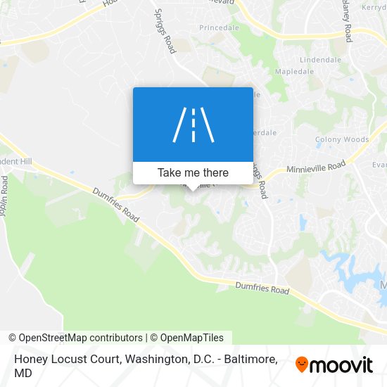 Mapa de Honey Locust Court