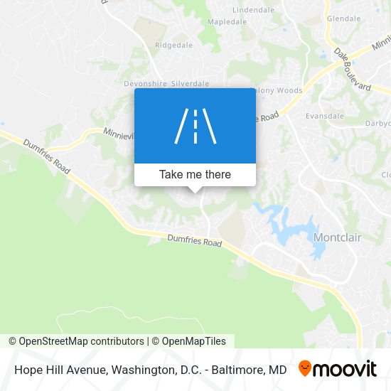 Hope Hill Avenue map