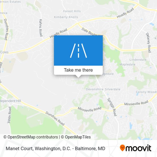 Manet Court map