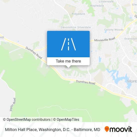 Mapa de Milton Hall Place