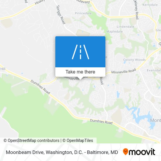 Moonbeam Drive map