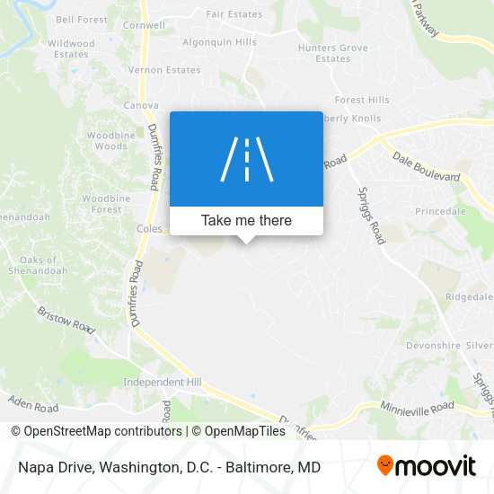 Napa Drive map