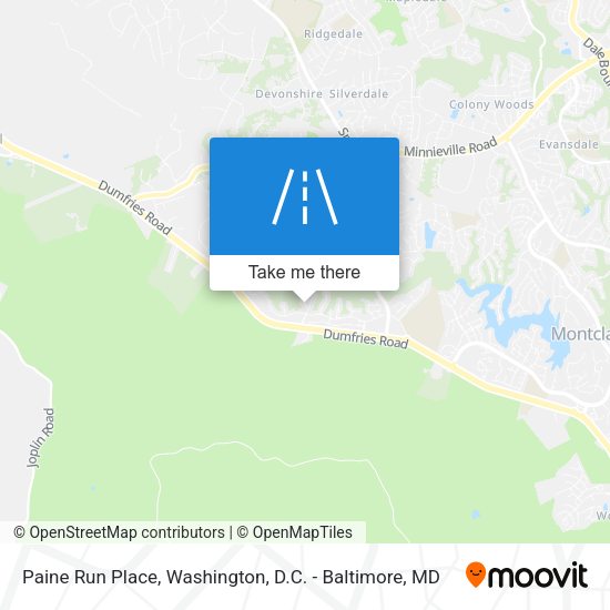 Paine Run Place map
