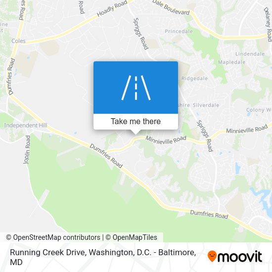 Running Creek Drive map
